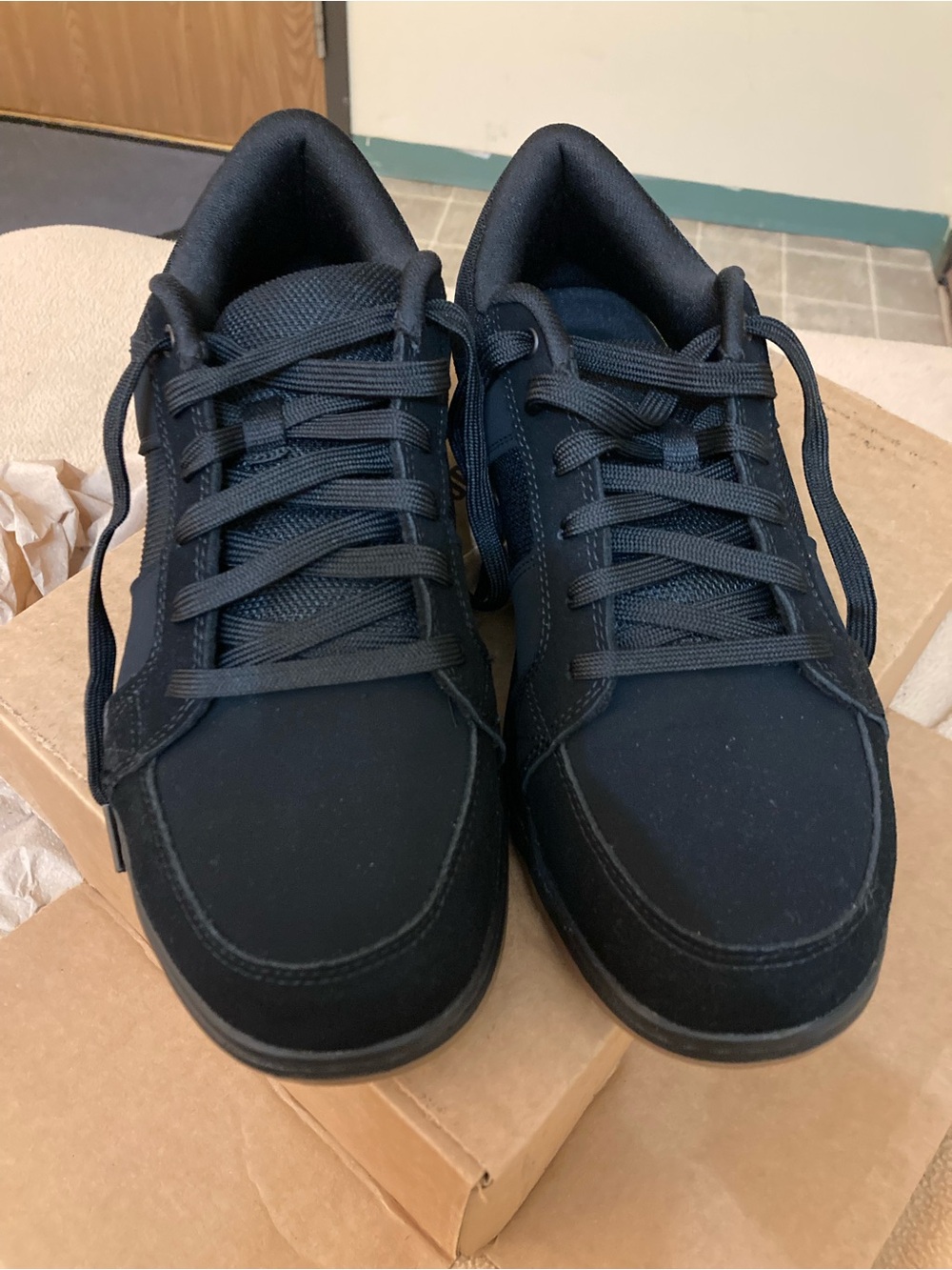 Brahma Black Mens Sz 9 Non Slip Oil Resistant Steel Toe Anti-fatigue Work Shoes